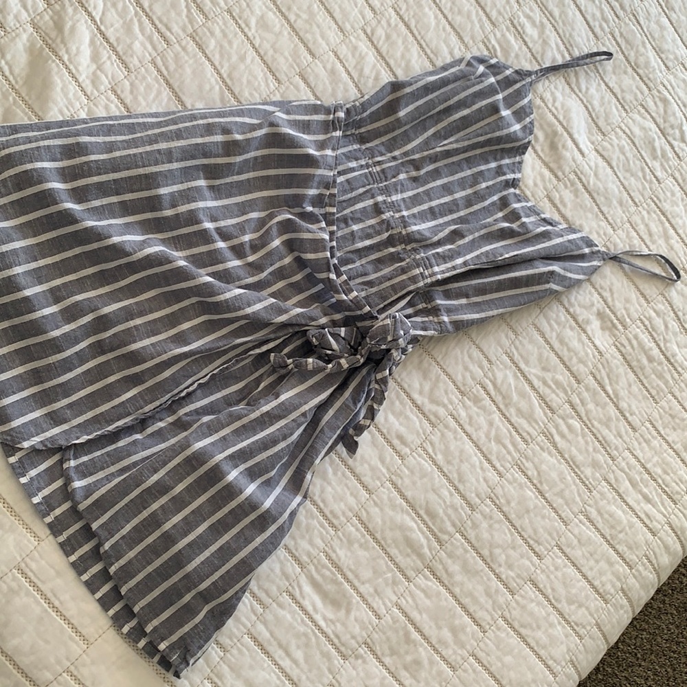 Striped spaghetti strap dress